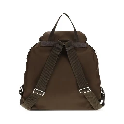Brown Recycled Polyamide Backpack