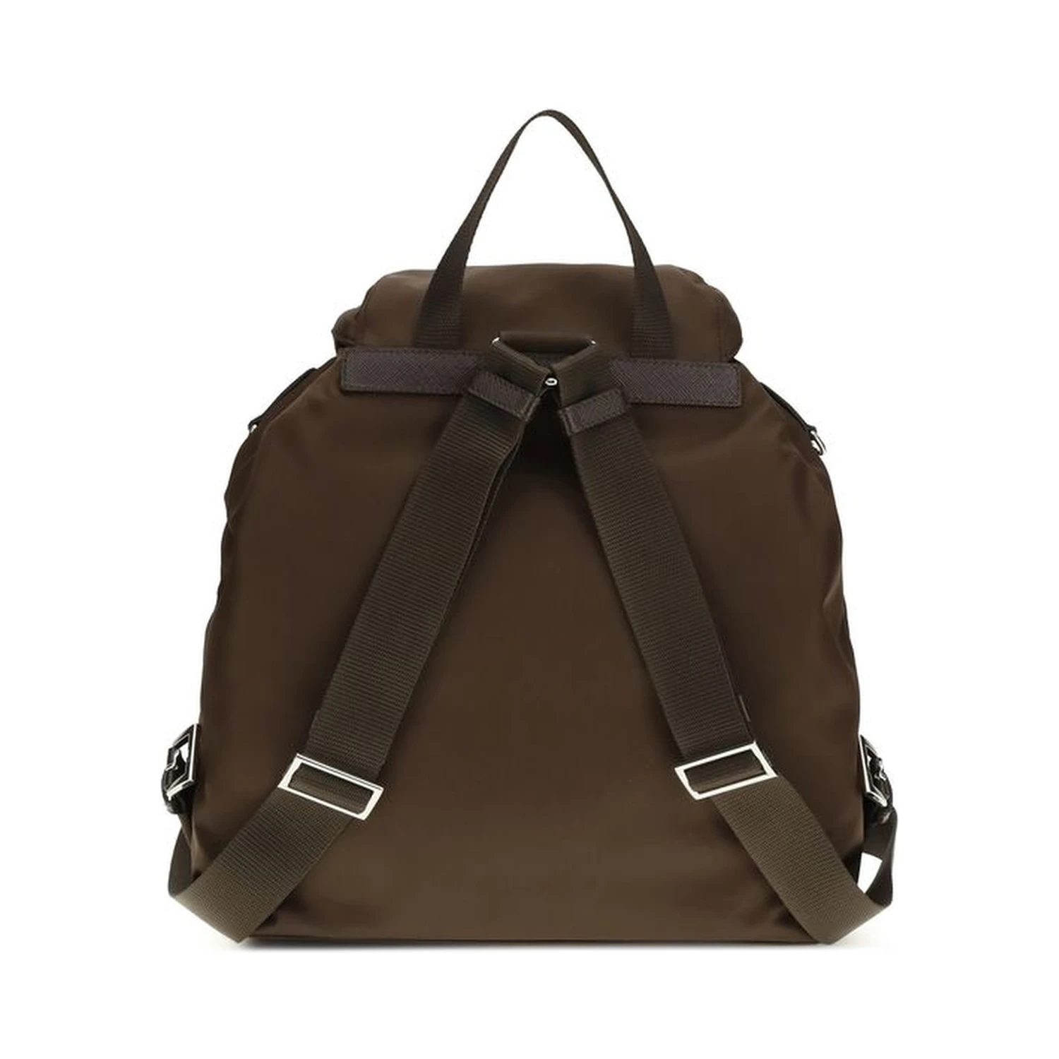 Brown Recycled Polyamide Backpack