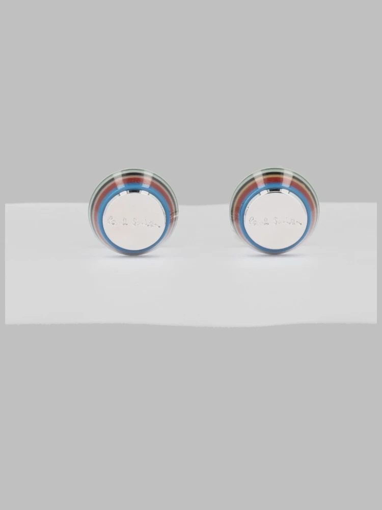 GEMELLI "SIGNATURE STRIPE" CON LOGO