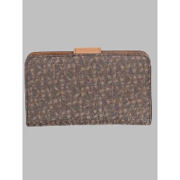 PORTAFOGLIO MEDIUM CON STAMPA LOGO E CIONDOLO MK POP