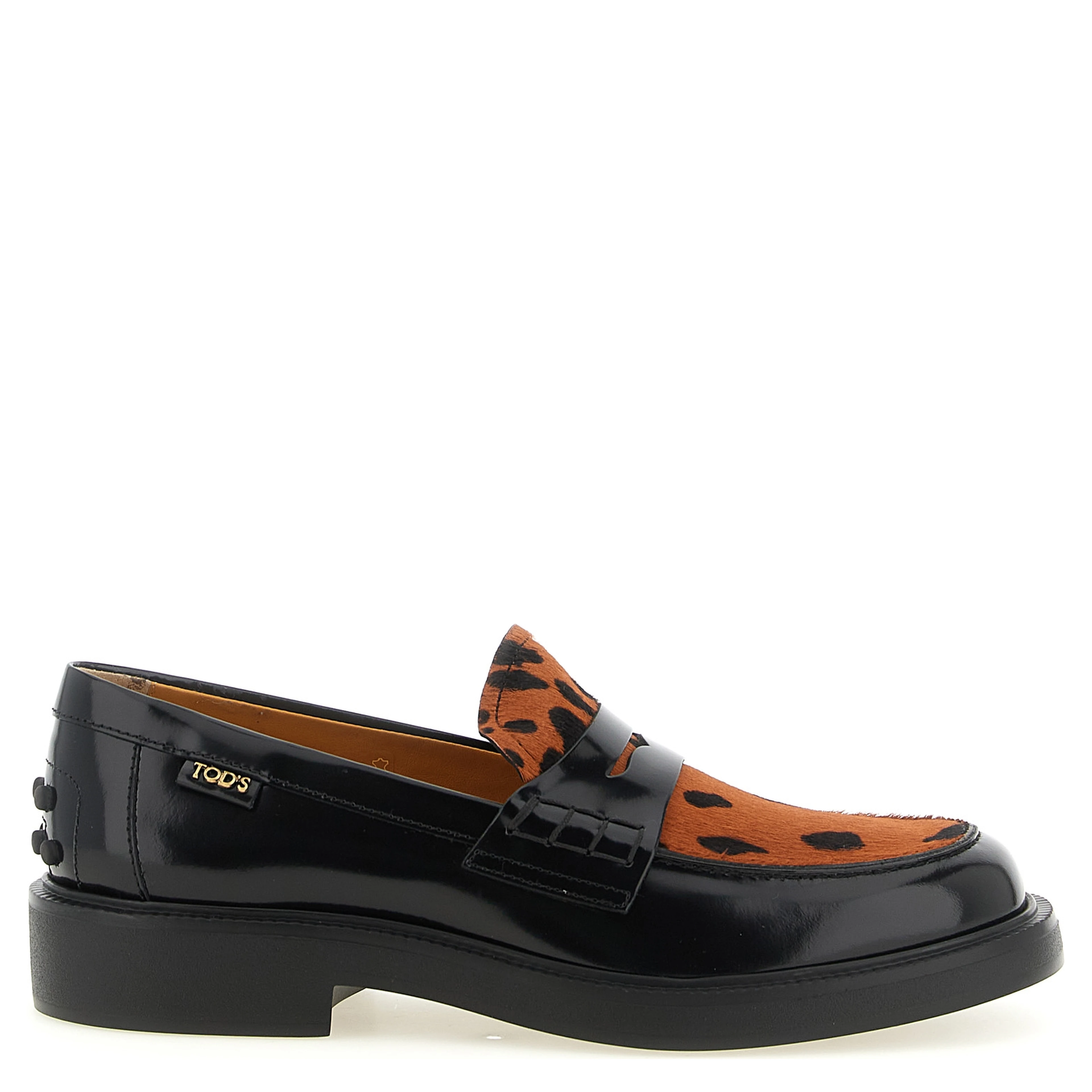 Black Calfskin Slip-On Loafers