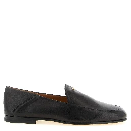 Black Lamb Leather Slip-On Loafers