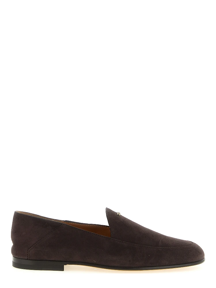 Brown Goatskin Slip-On Loafers