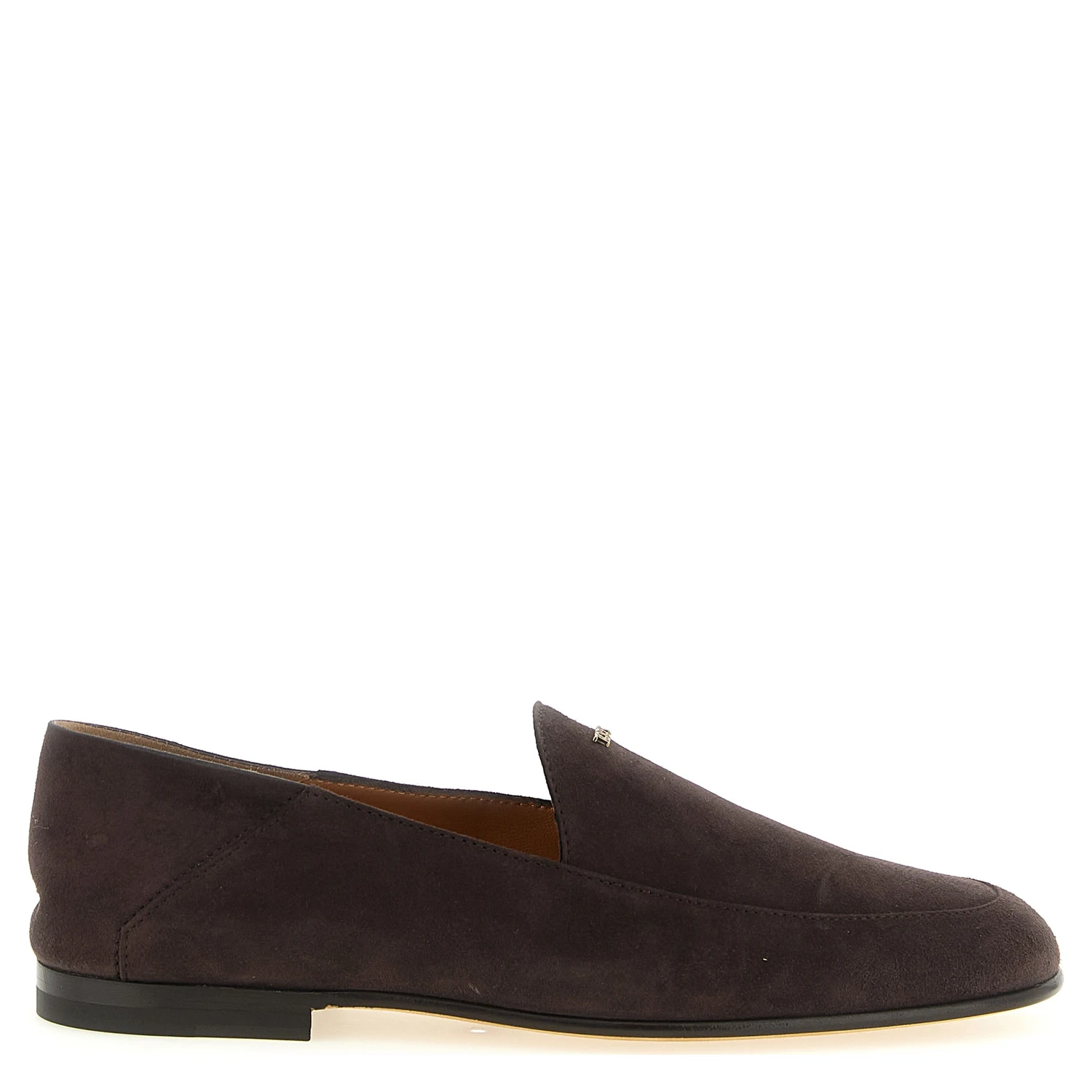 Brown Goatskin Slip-On Loafers