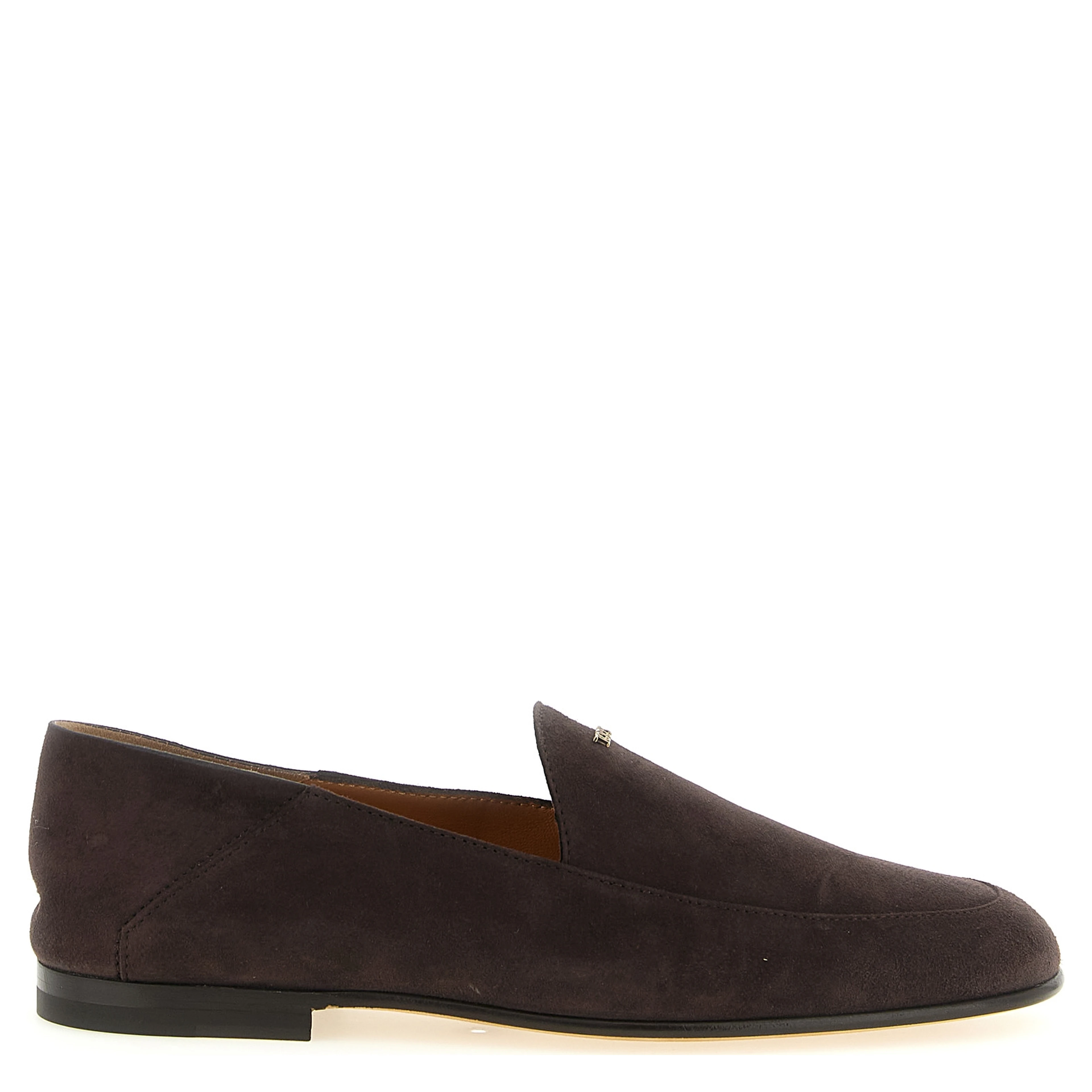Brown Goatskin Slip-On Loafers