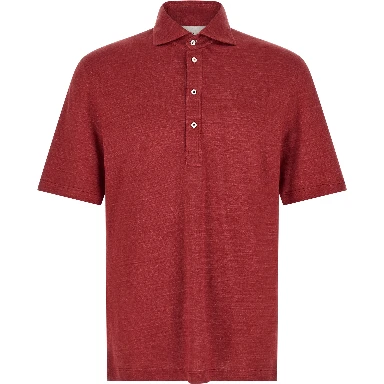 Multicolor Linen Polo Shirt