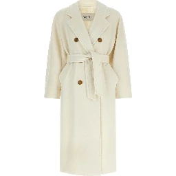 White Virgin Wool Coat