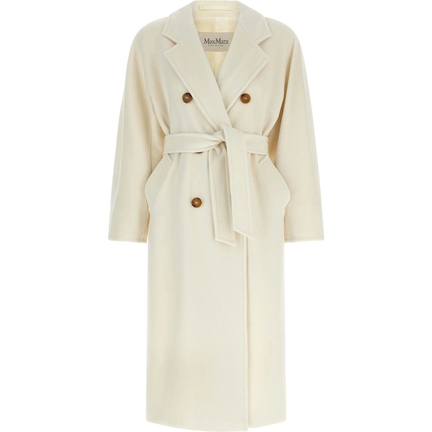 White Virgin Wool Coat