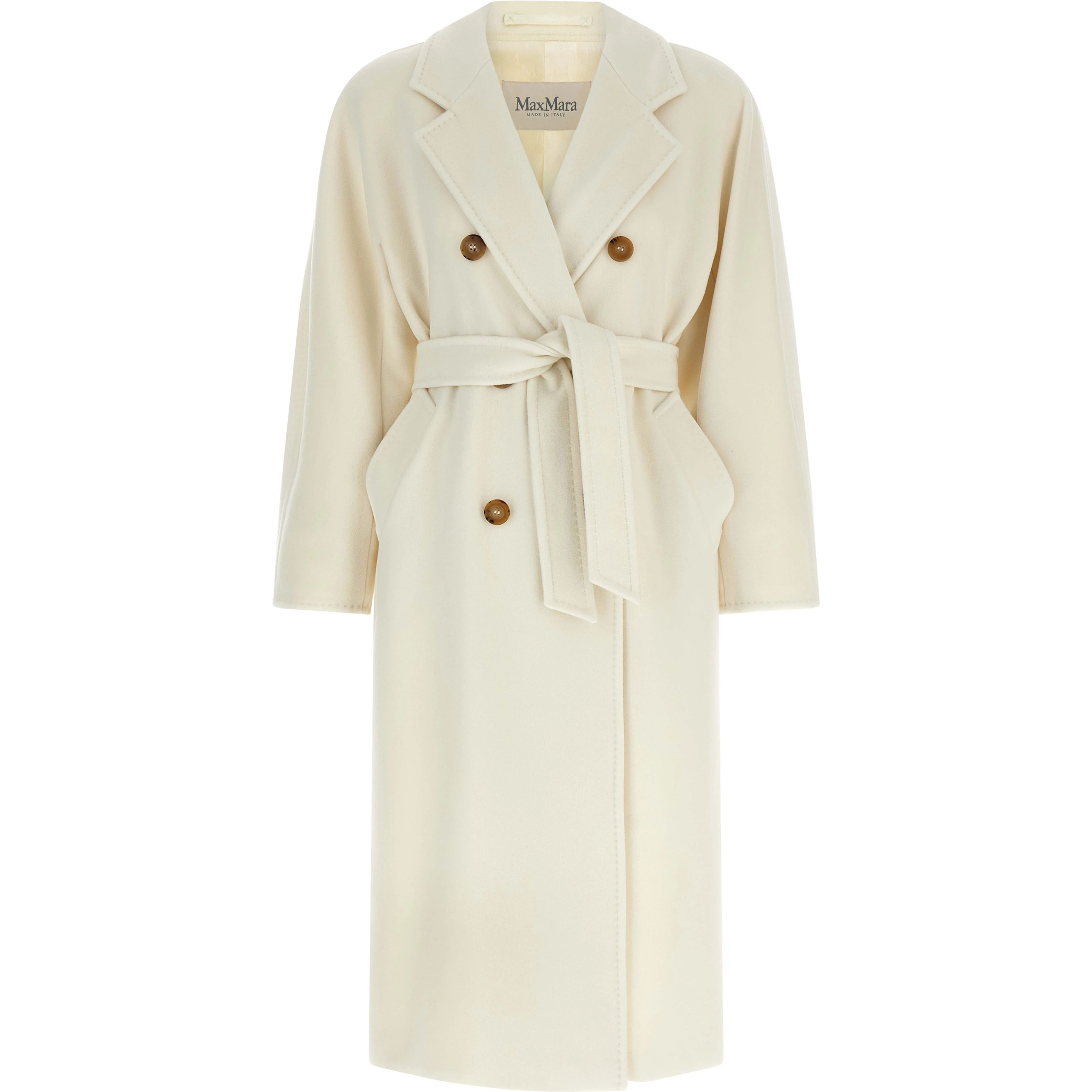 White Virgin Wool Coat