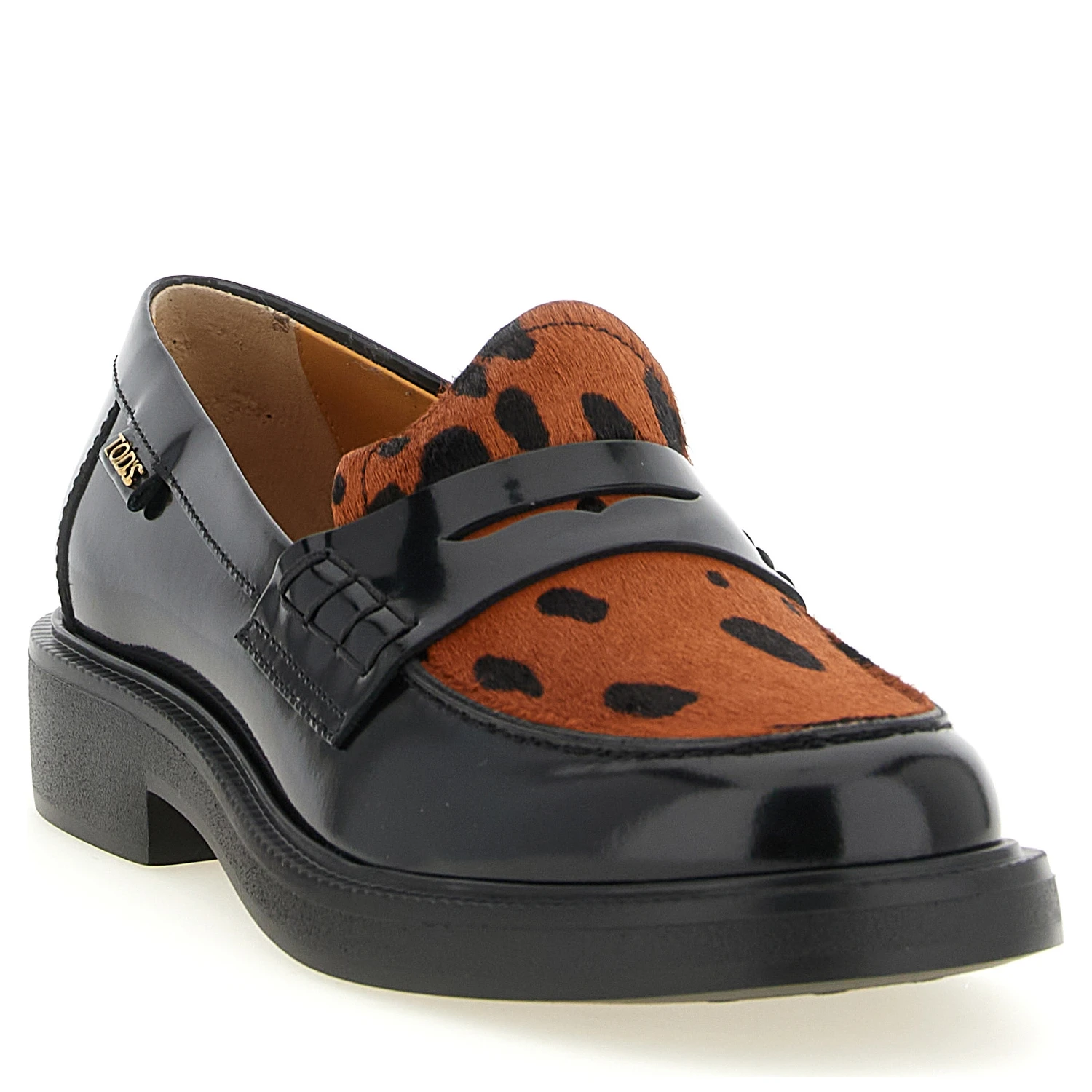 Black Calfskin Slip-On Loafers