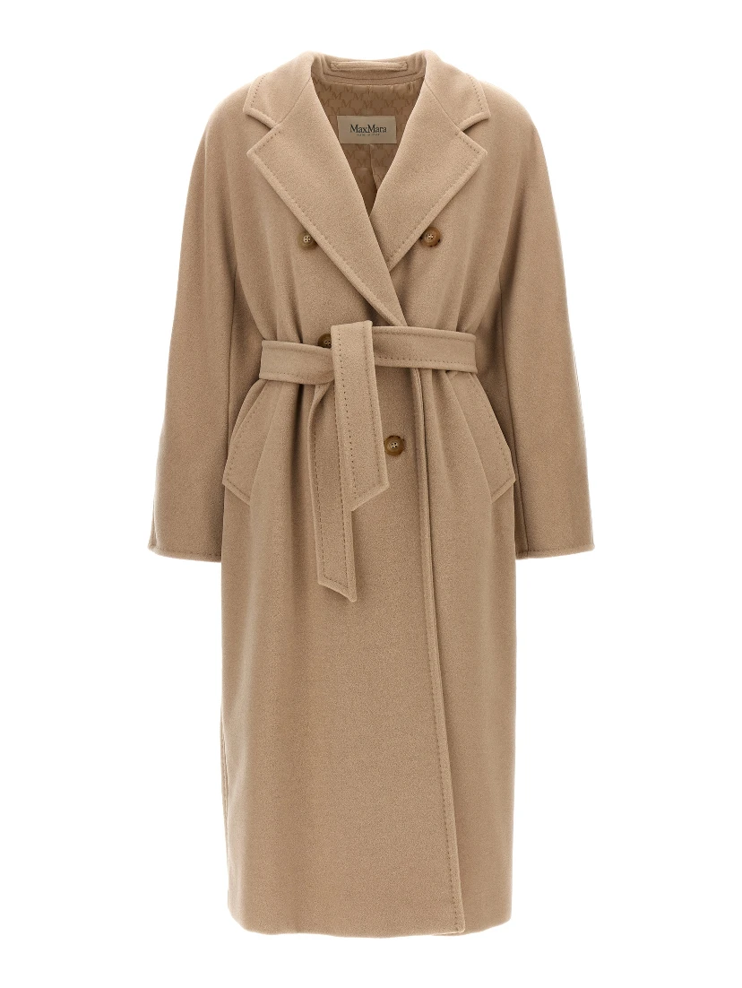 Beige Virgin Wool Coat