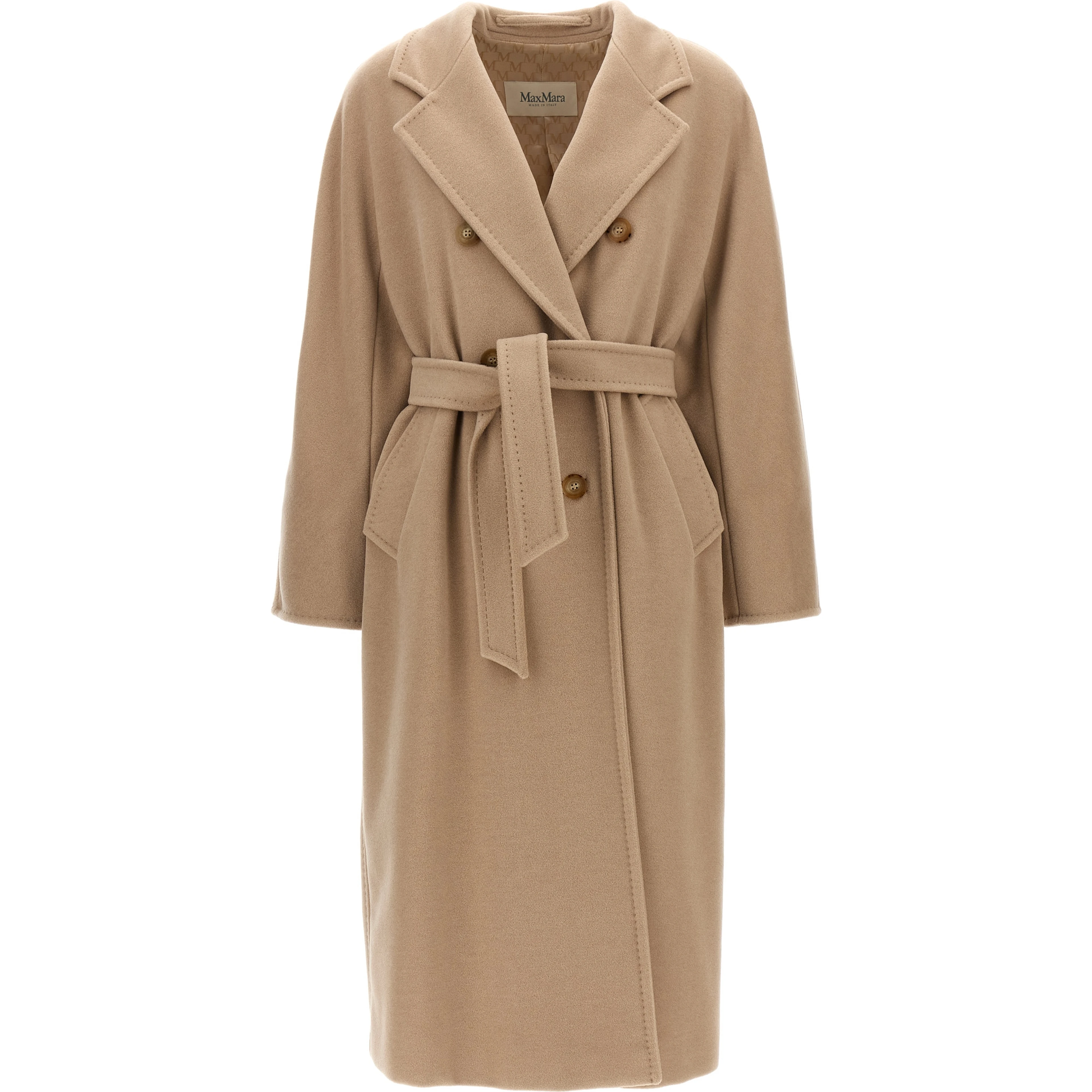 Beige Virgin Wool Coat