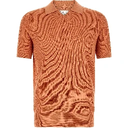 Orange Cotton Polo Shirt