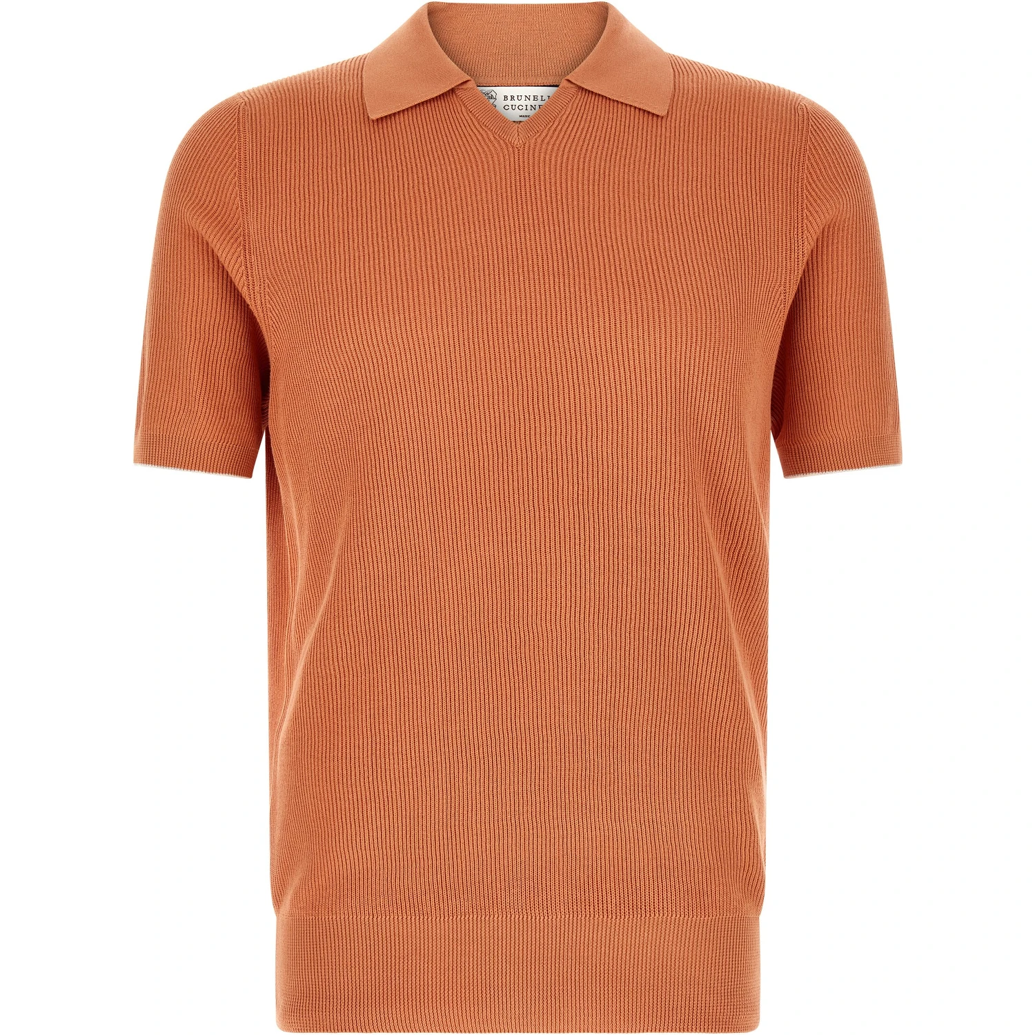 Orange Cotton Polo Shirt