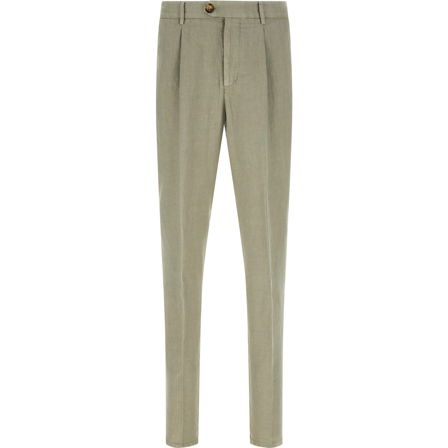 Bicolor Linen Casual Pants