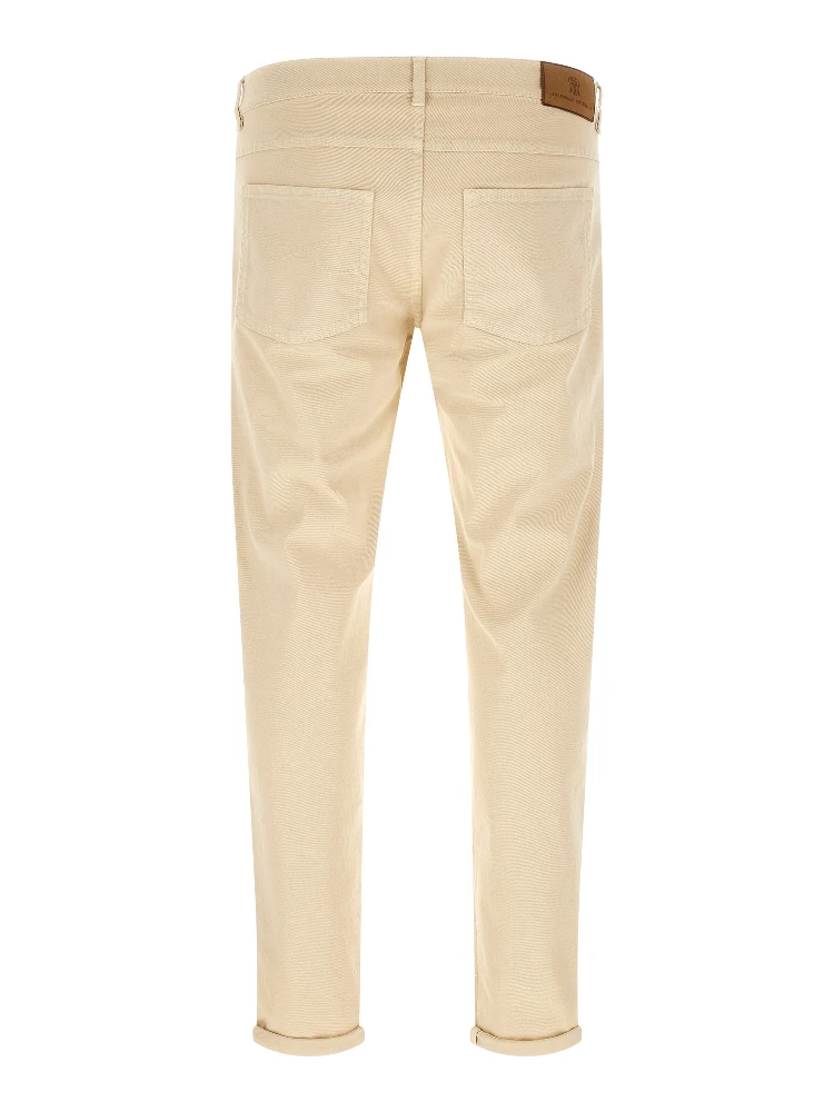 Beige Cotton Straight-Leg Jeans alternative
