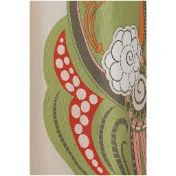 Multicolor Silk Casual Pants