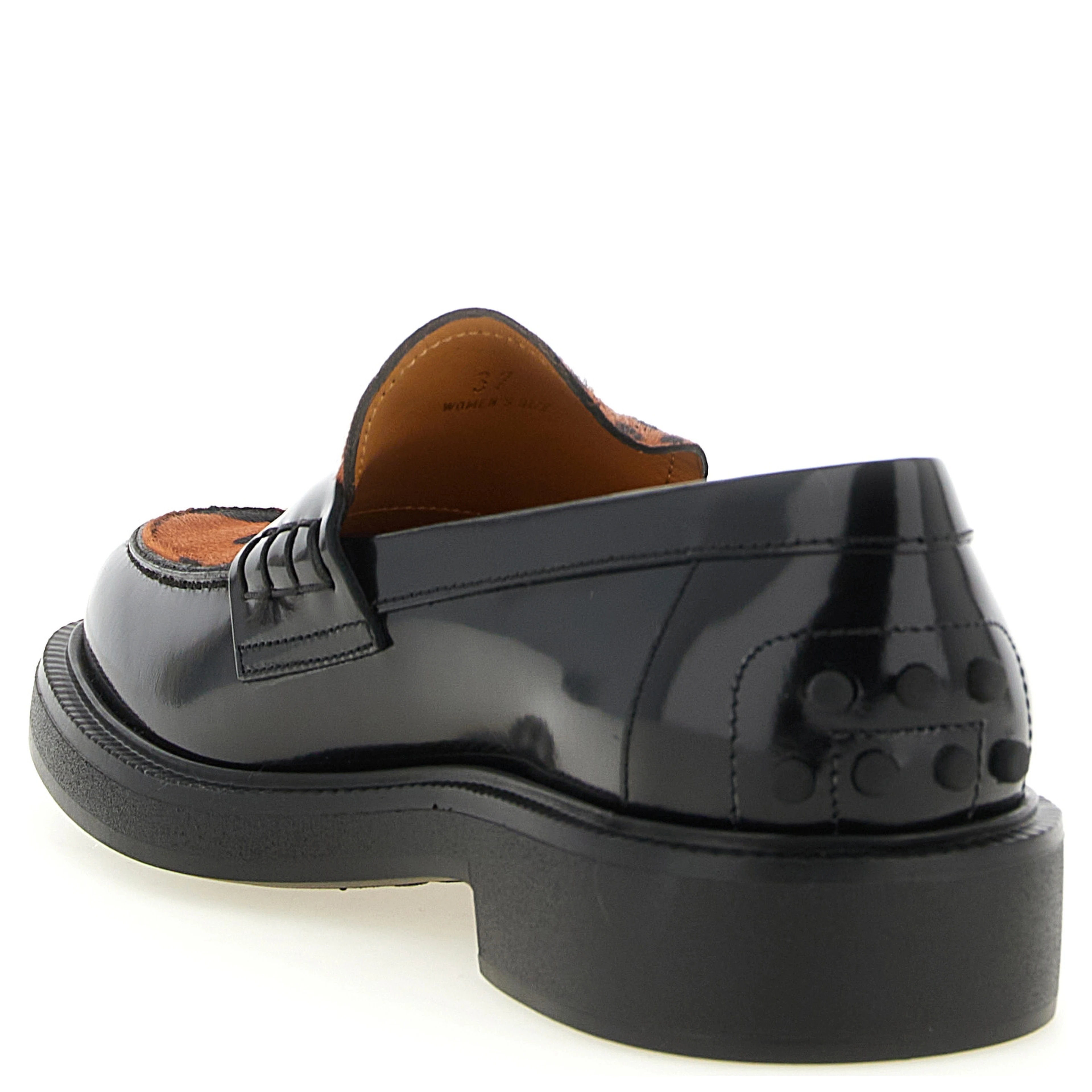 Black Calfskin Slip-On Loafers
