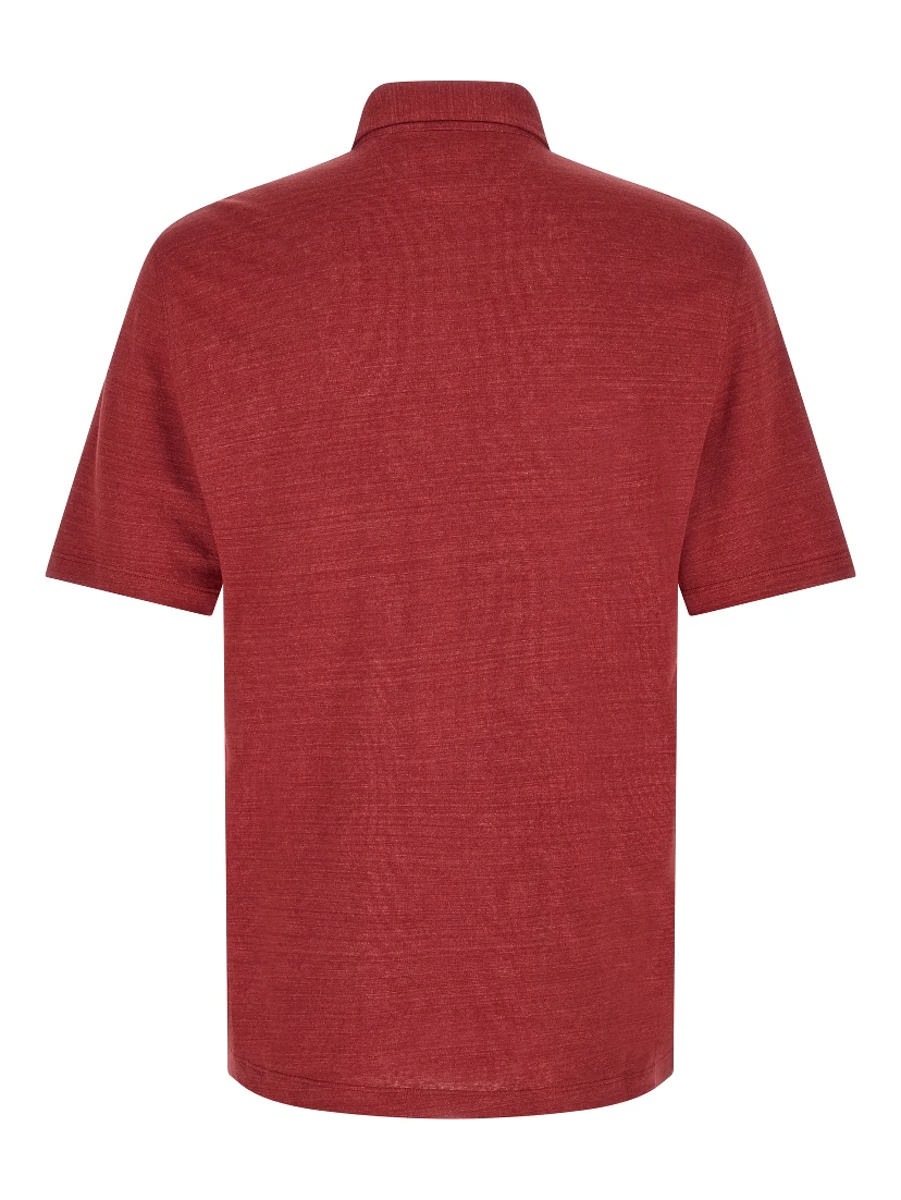 Multicolor Linen Polo Shirt