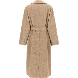 Beige Virgin Wool Coat