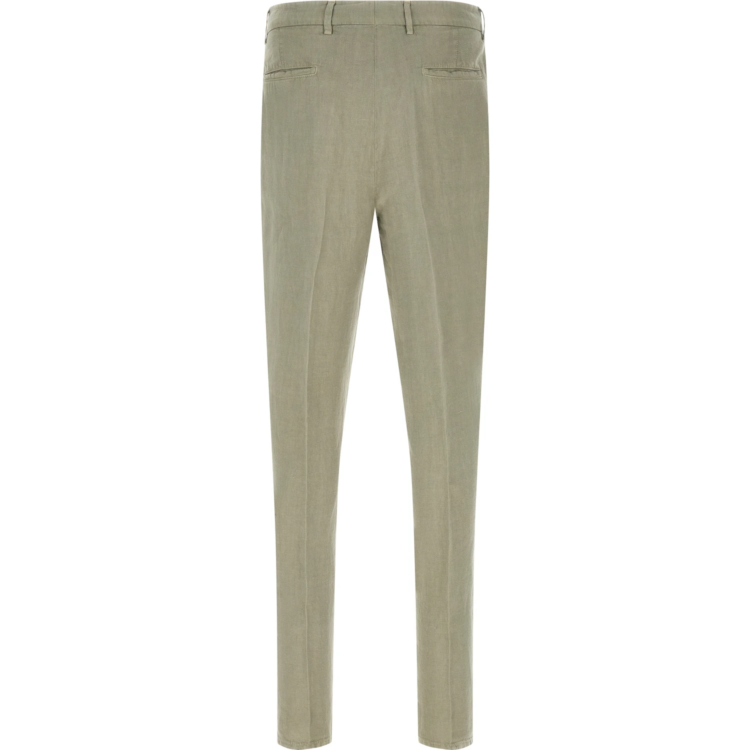 Bicolor Linen Casual Pants