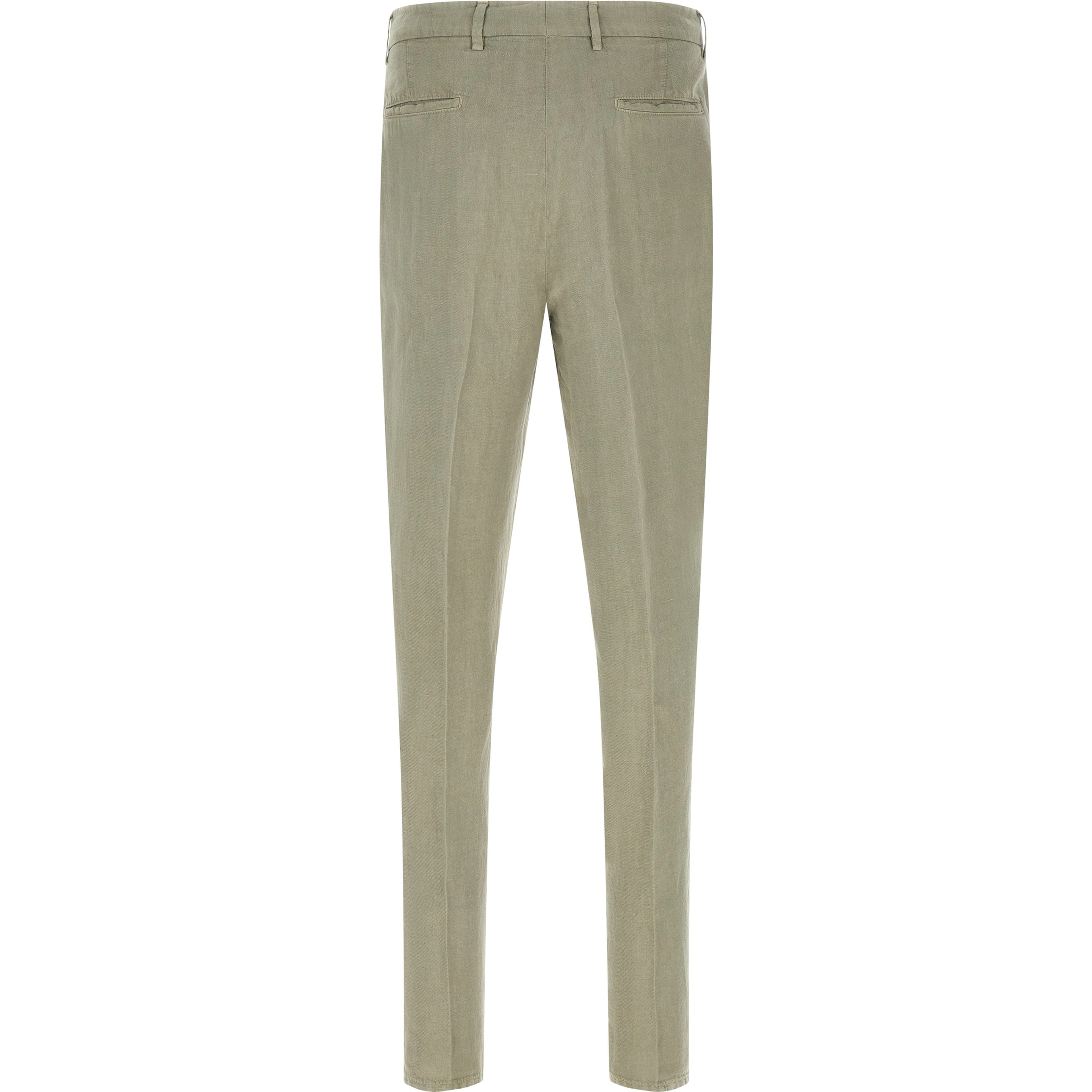 Bicolor Linen Casual Pants