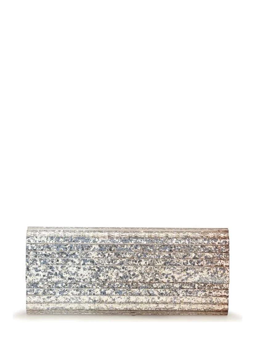 Gold Plexiglass Clutch Bag