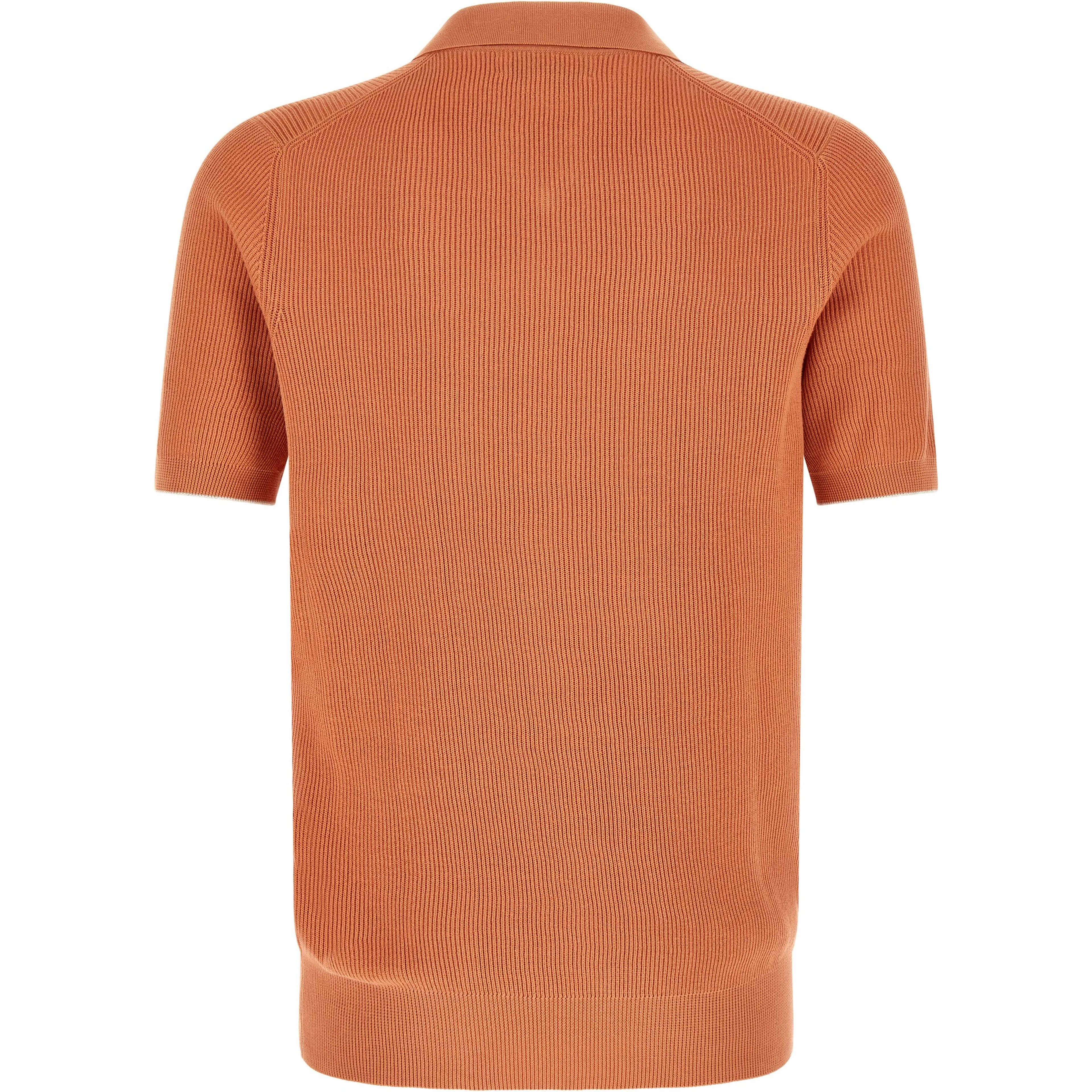 Orange Cotton Polo Shirt