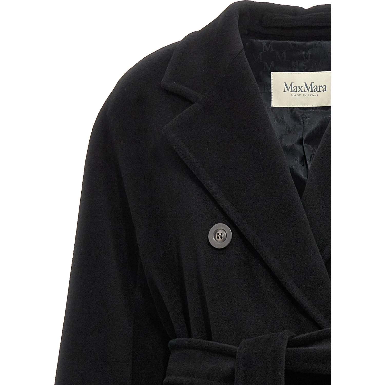 Black Virgin Wool Coat