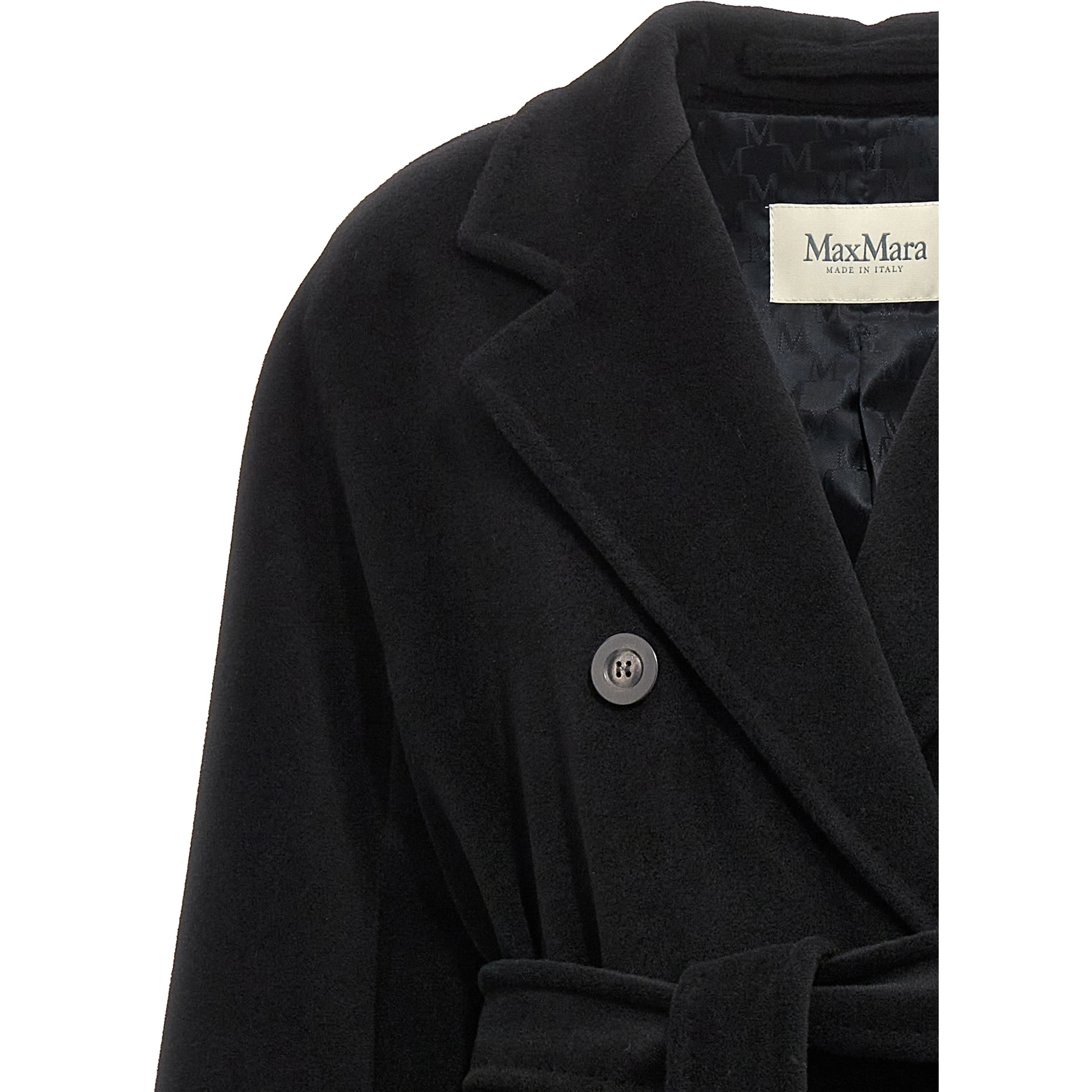 Black Virgin Wool Coat