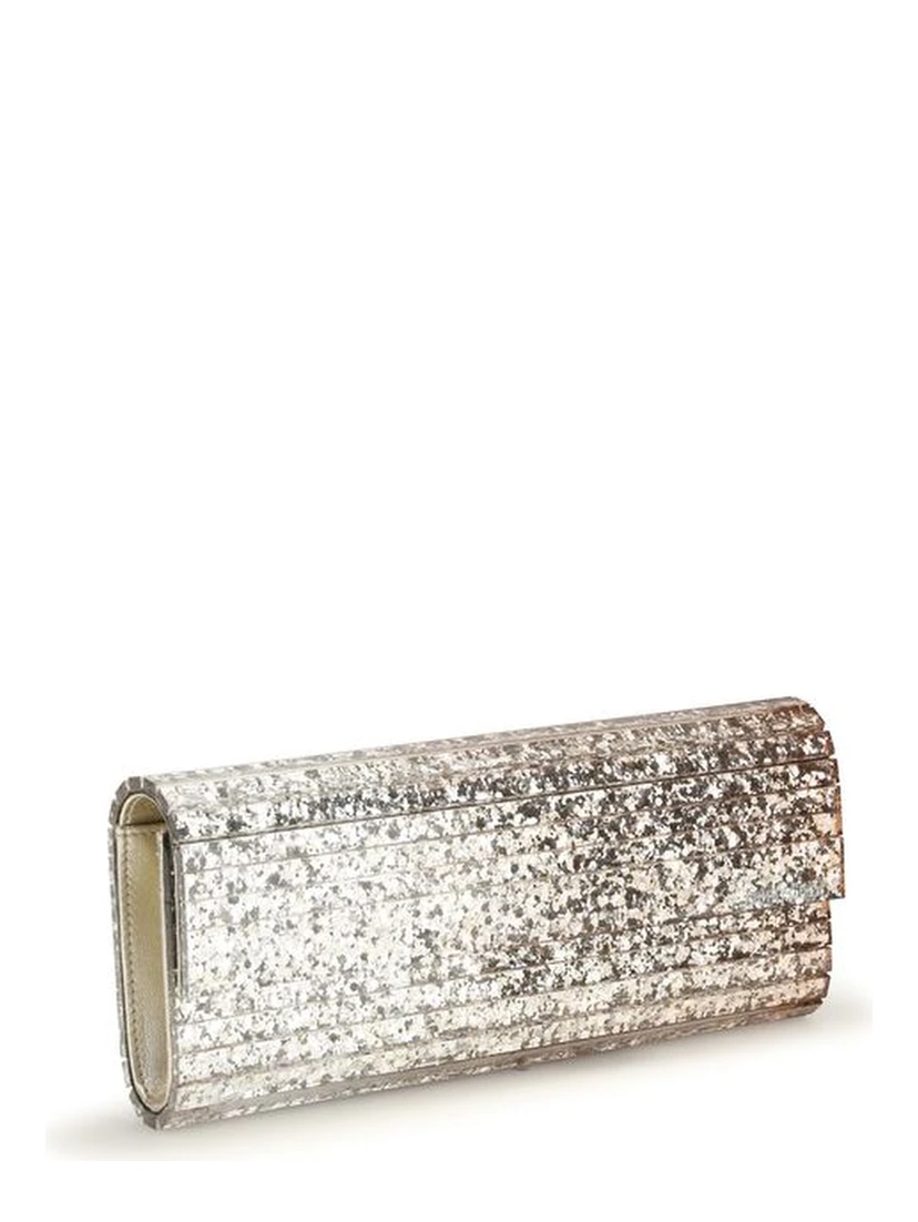 Gold Plexiglass Clutch Bag