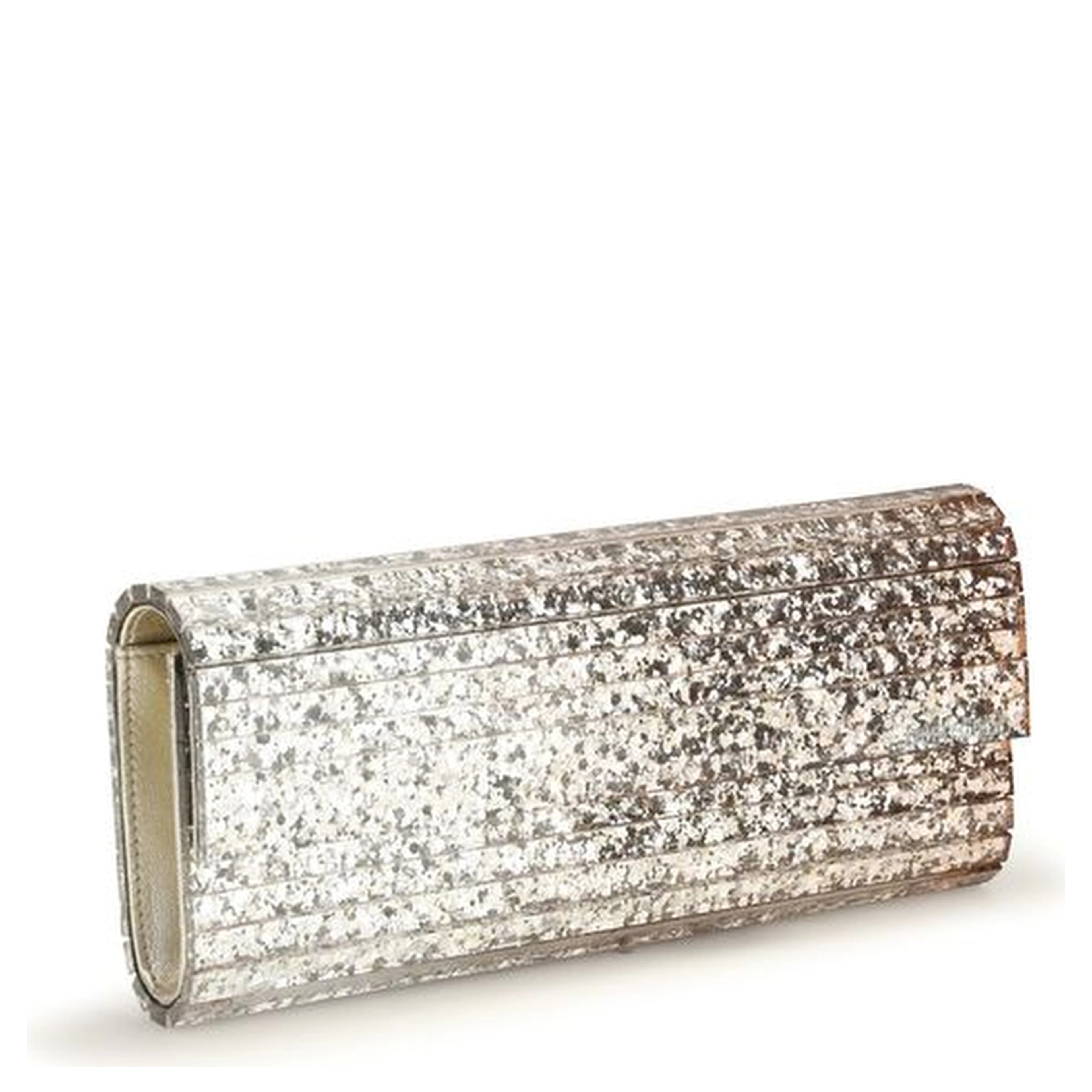 Gold Plexiglass Clutch Bag