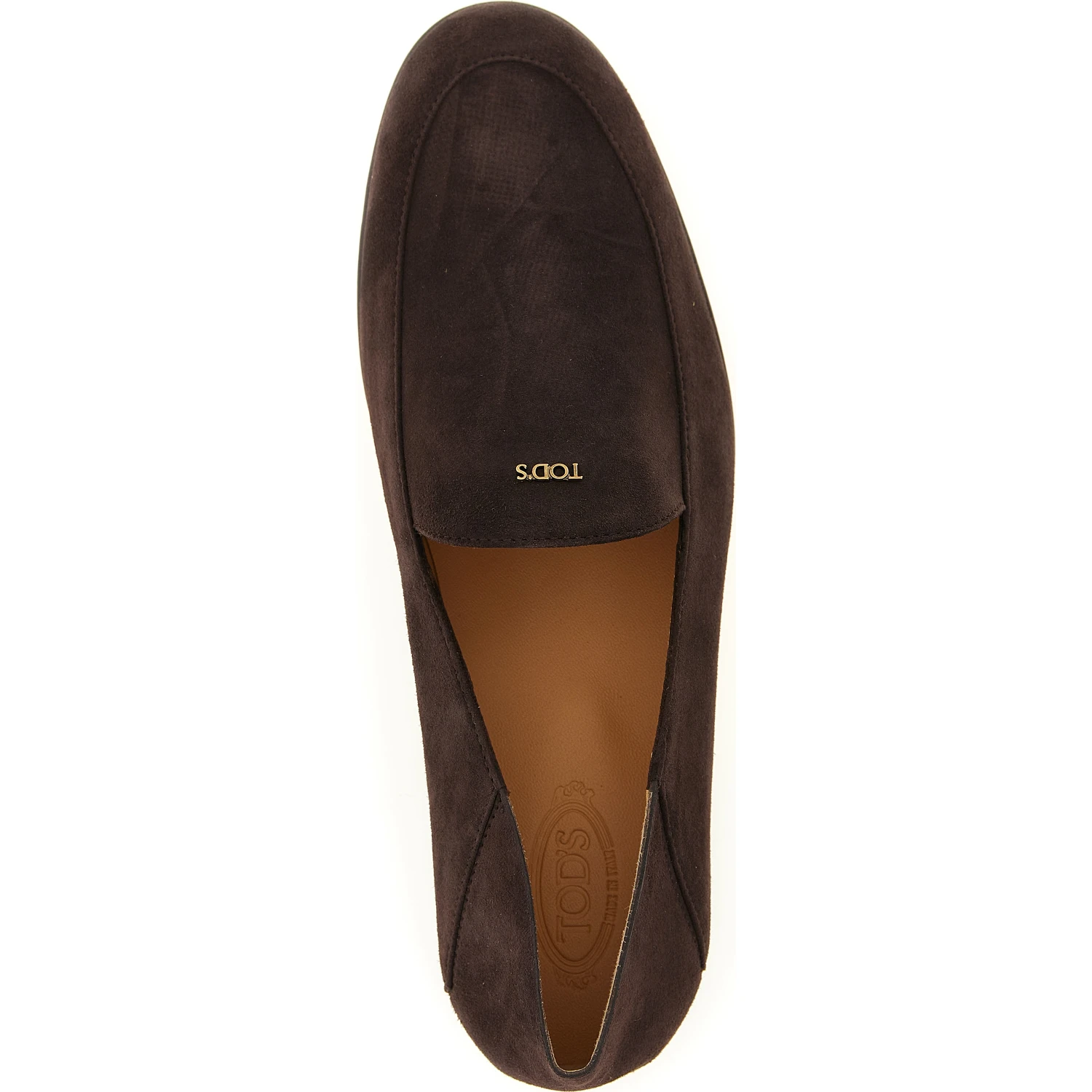 Brown Goatskin Slip-On Loafers