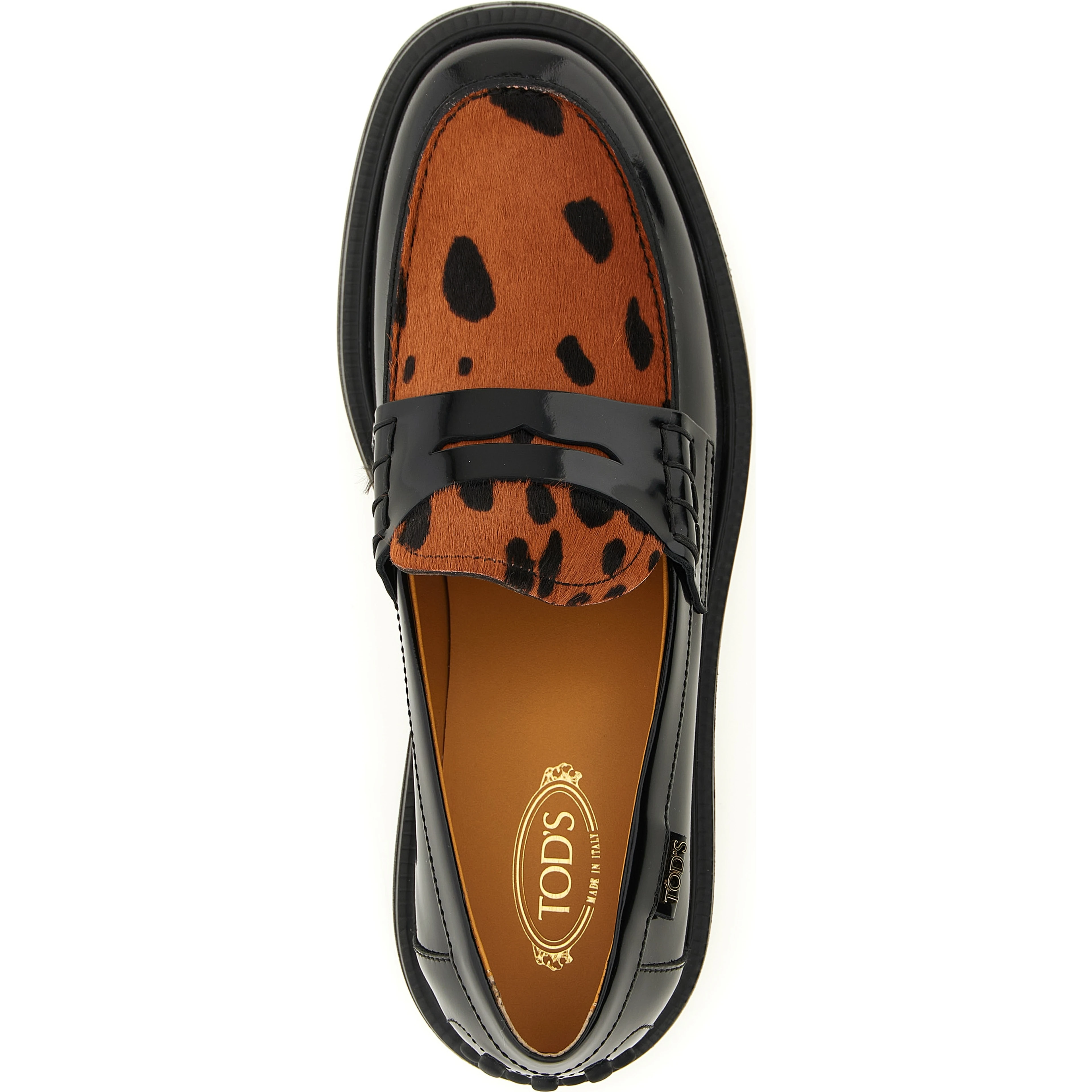 Black Calfskin Slip-On Loafers