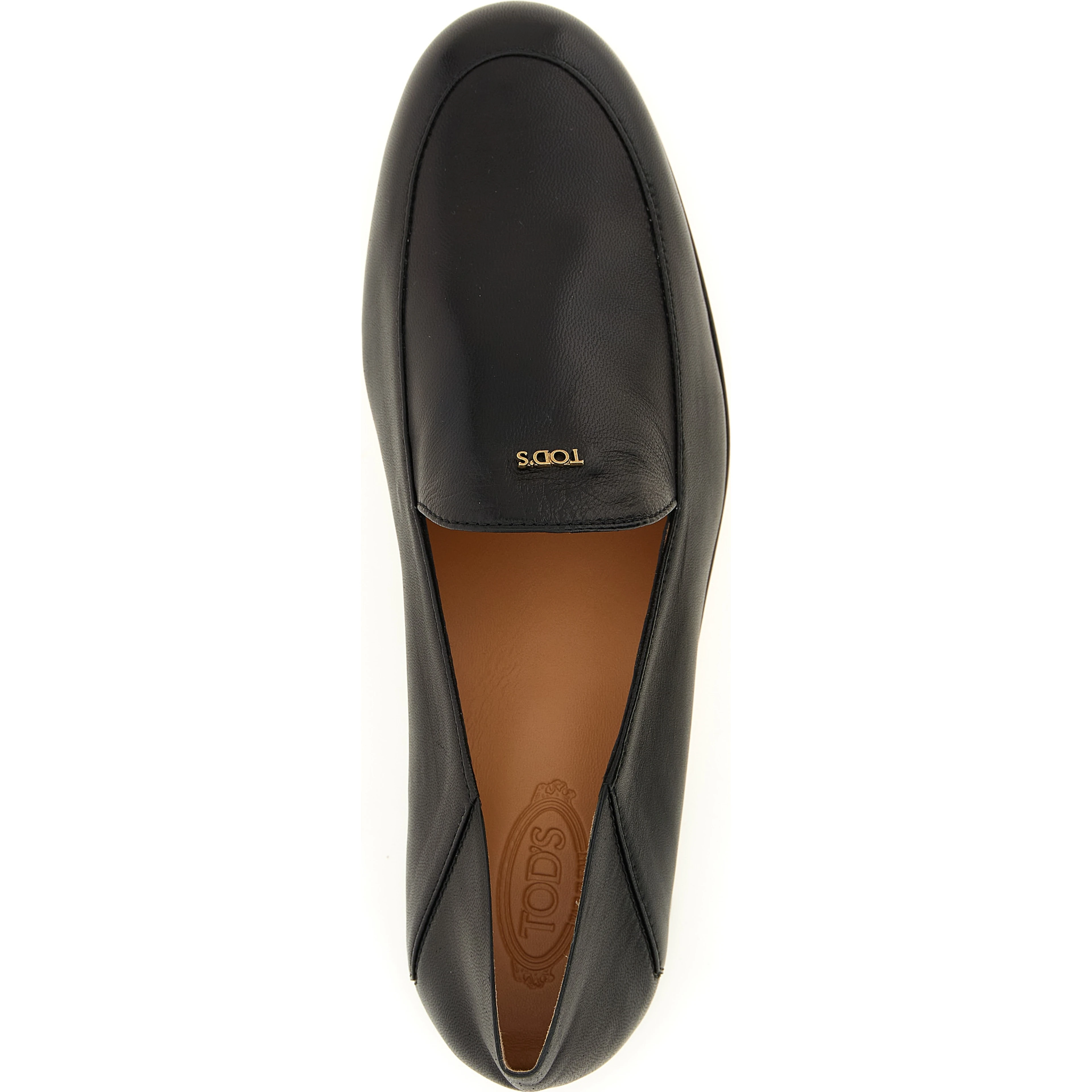 Black Lamb Leather Slip-On Loafers