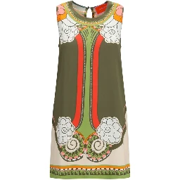 Multicolor Viscose Casual Dress