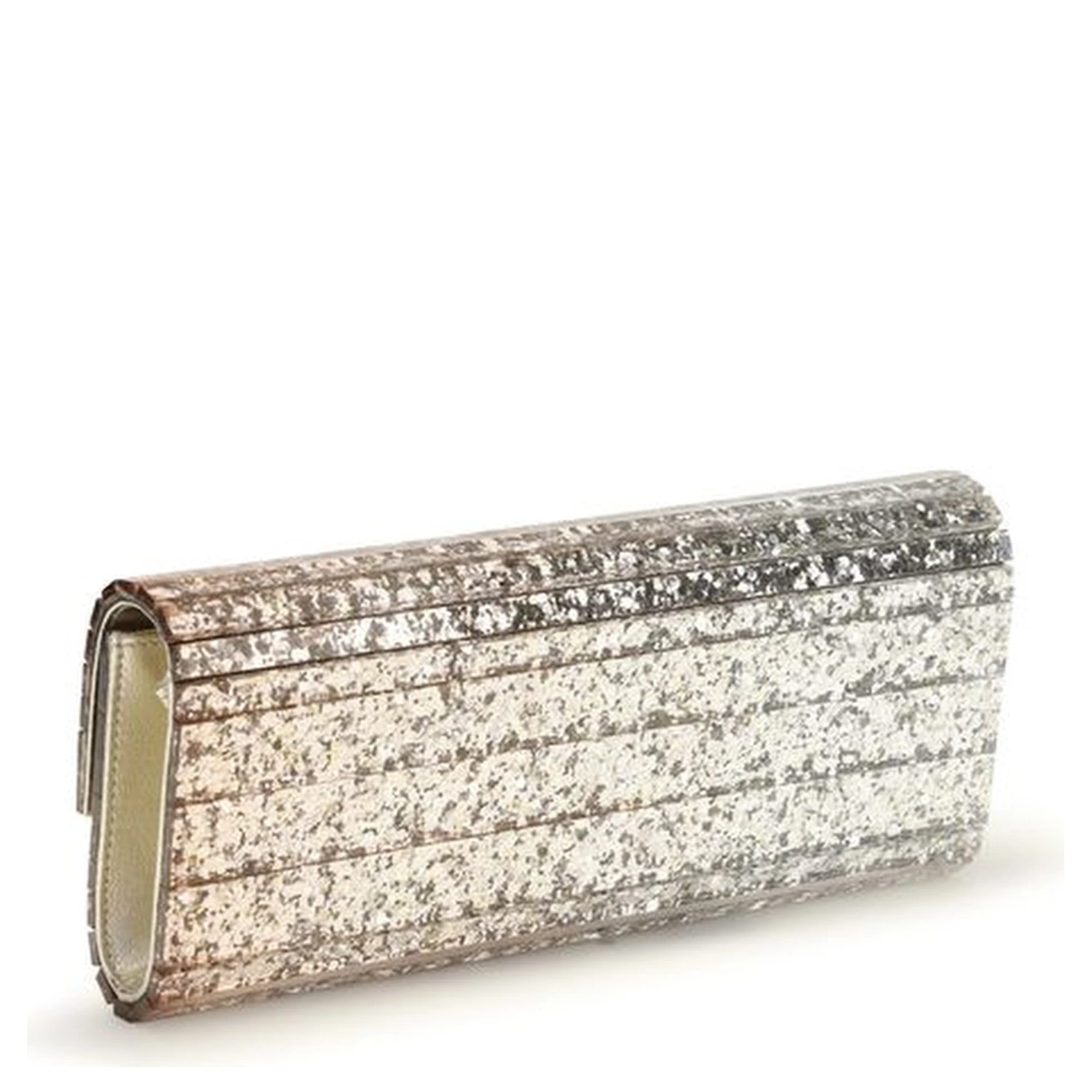 Gold Plexiglass Clutch Bag
