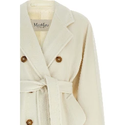 White Virgin Wool Coat