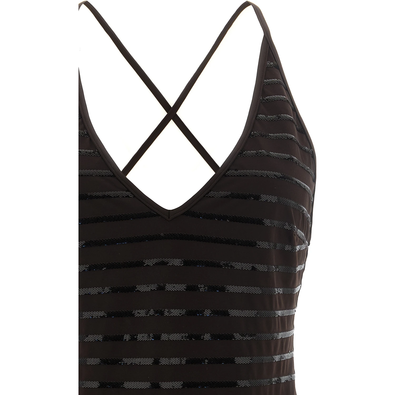 Brown Polyamide One-Piece Swimsuit