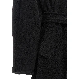 Black Virgin Wool Coat