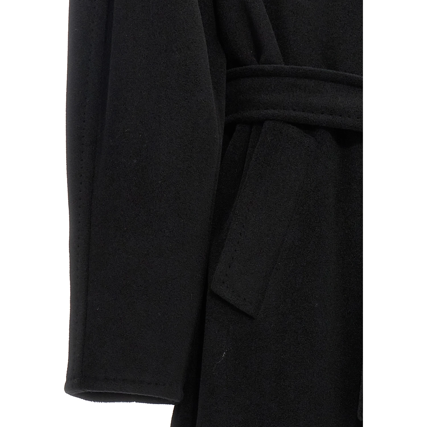 Black Virgin Wool Coat