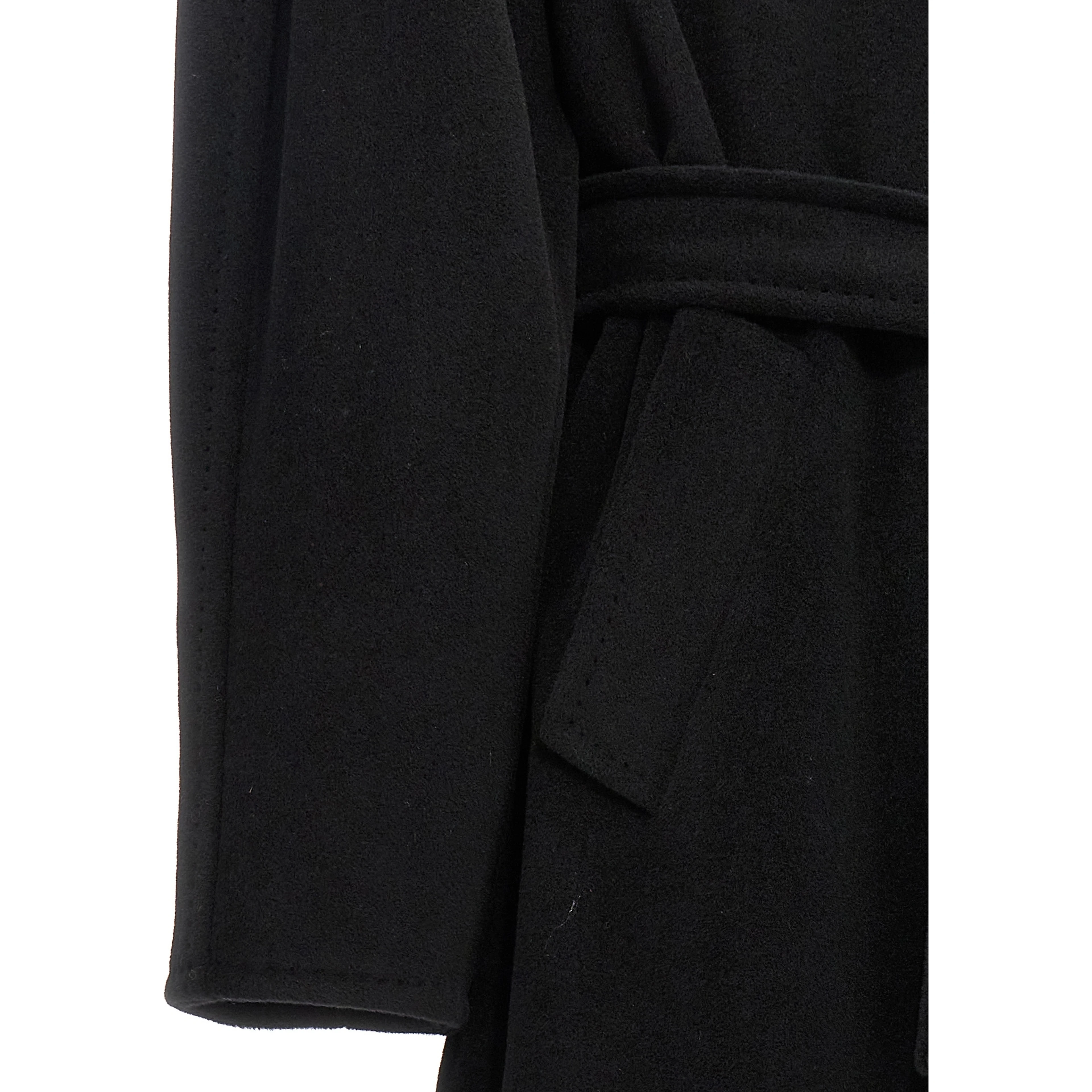 Black Virgin Wool Coat