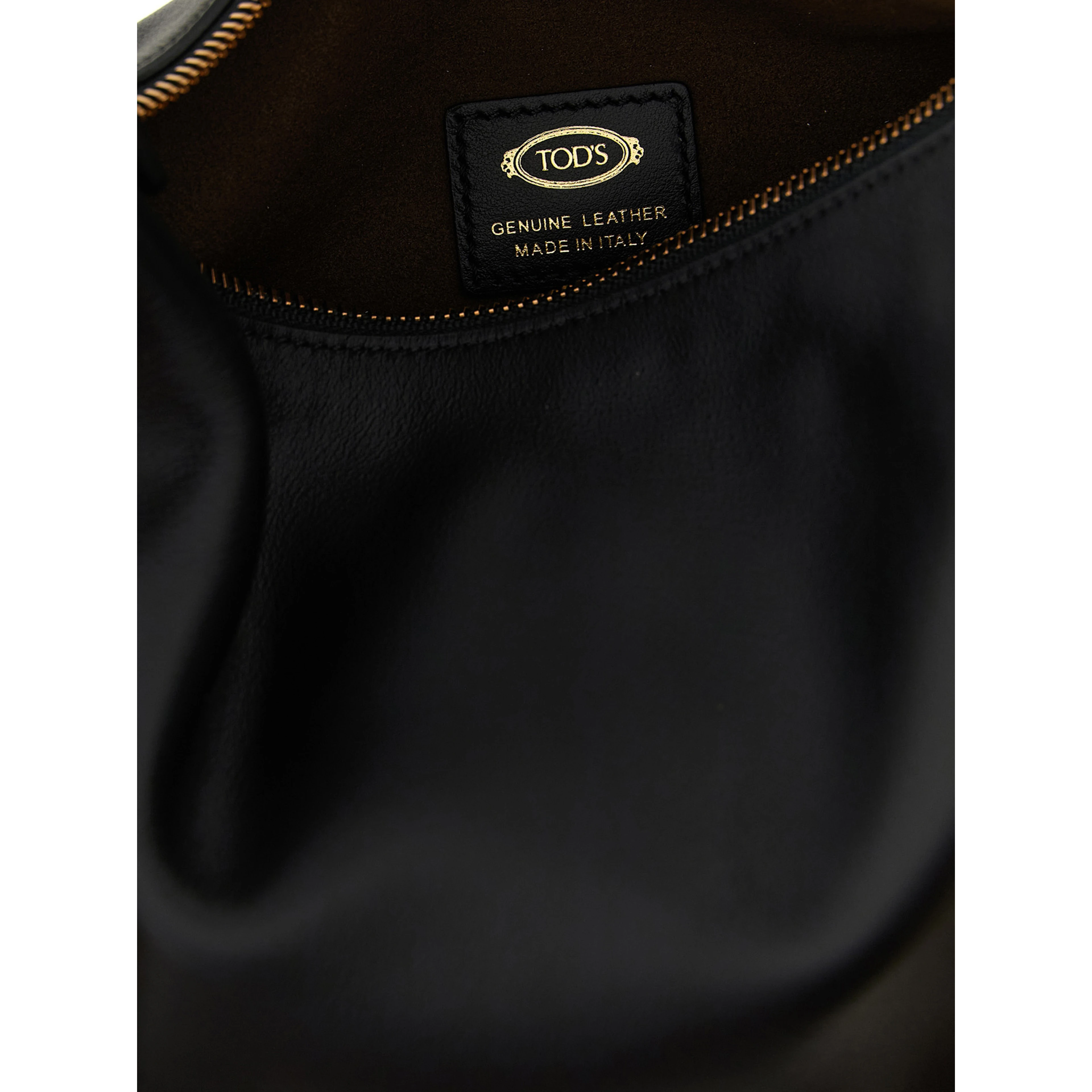 Black Calfskin Shoulder Bag