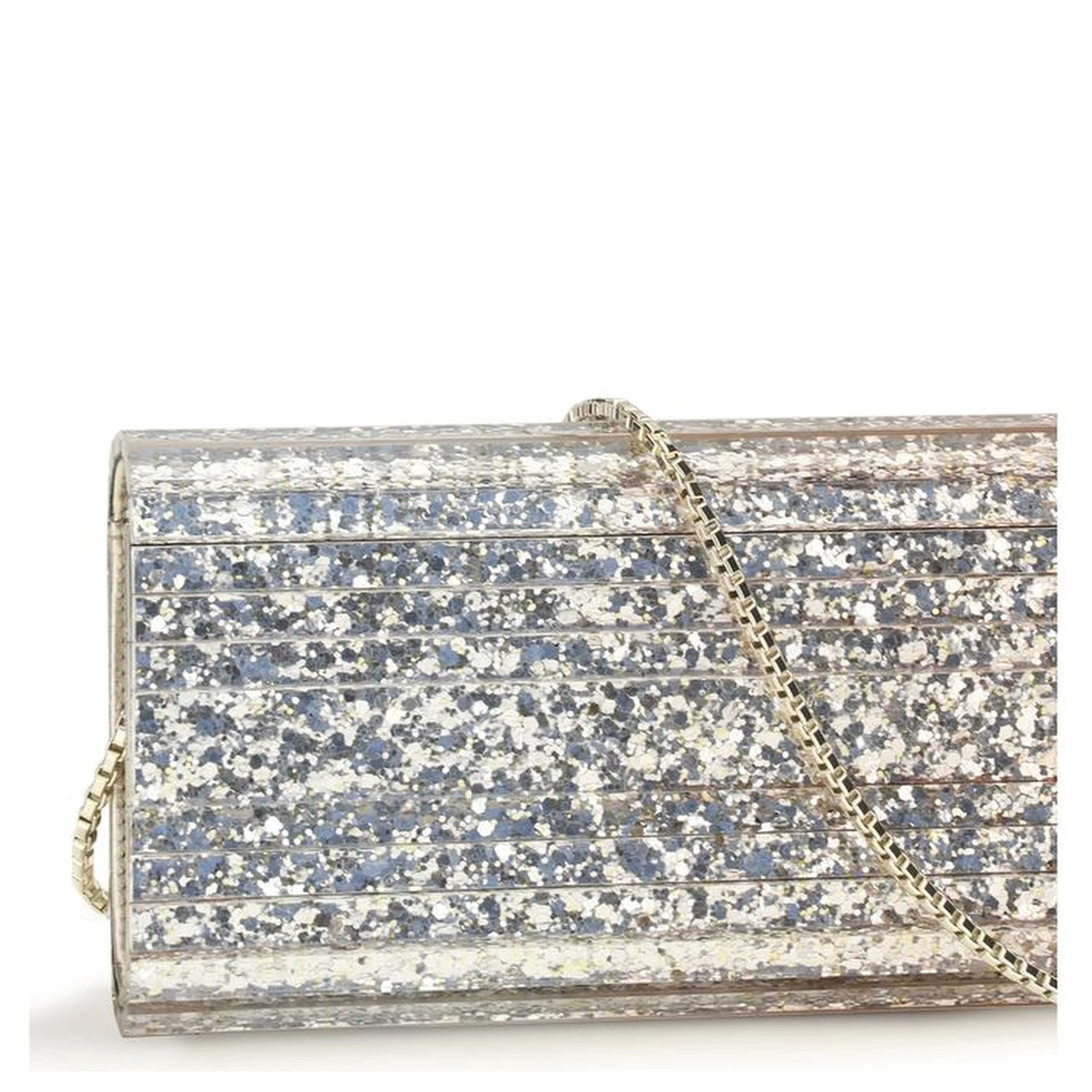 Gold Plexiglass Clutch Bag