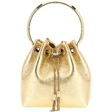 Gold Lamb Leather Handbag