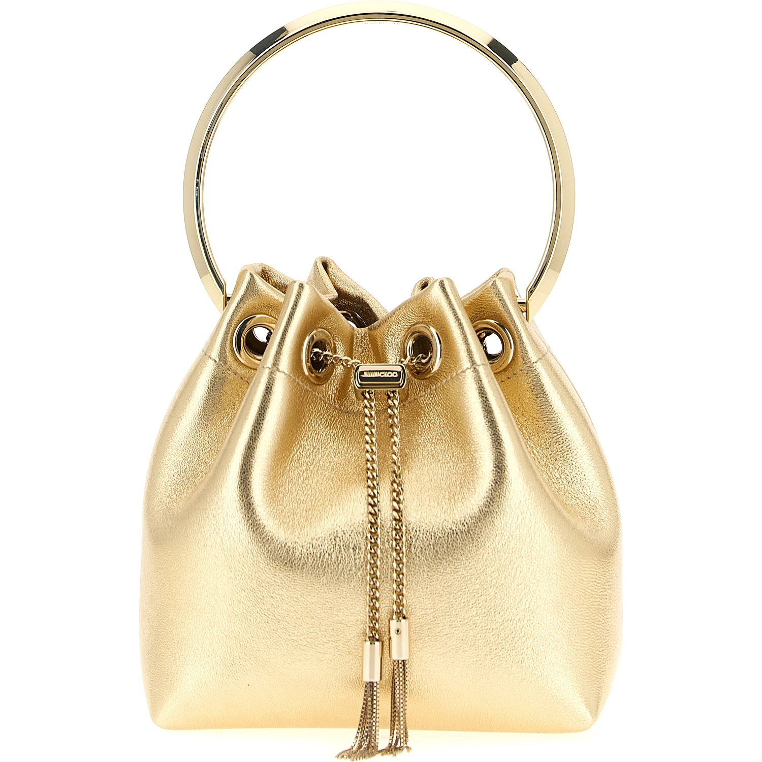 Gold Lamb Leather Handbag