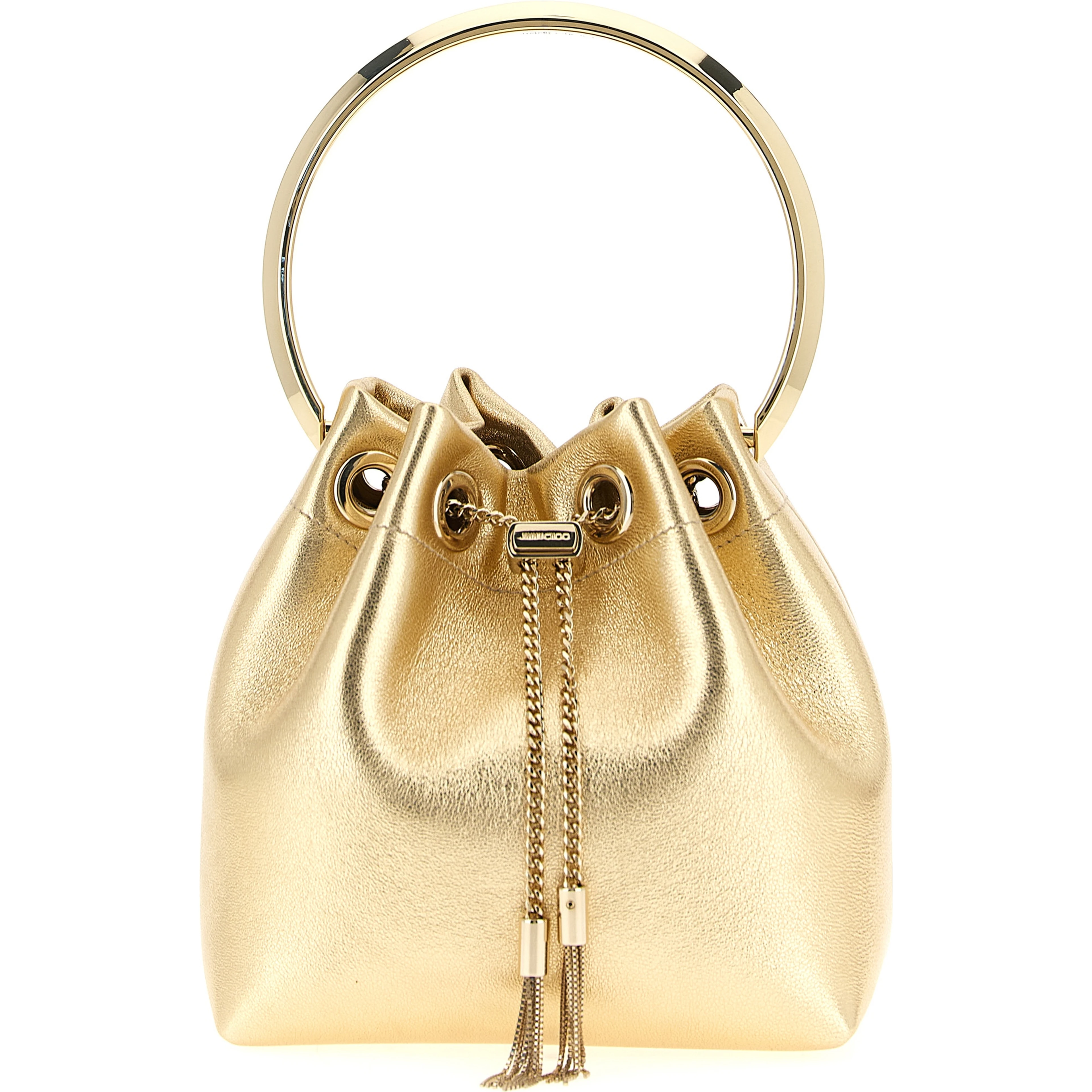 Gold Lamb Leather Handbag