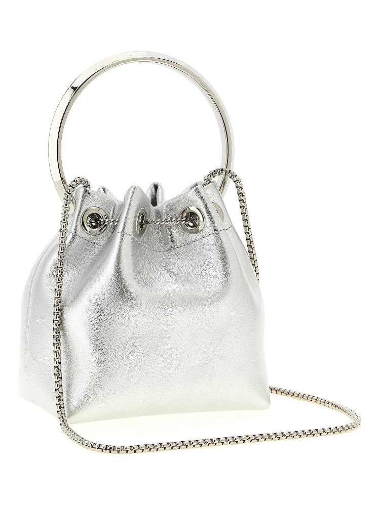 Silver Lamb Leather Handbag alternative