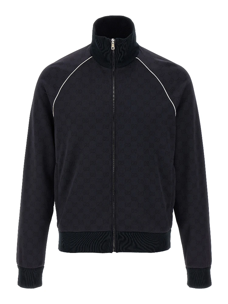 Blue Polyamide Sweatshirt