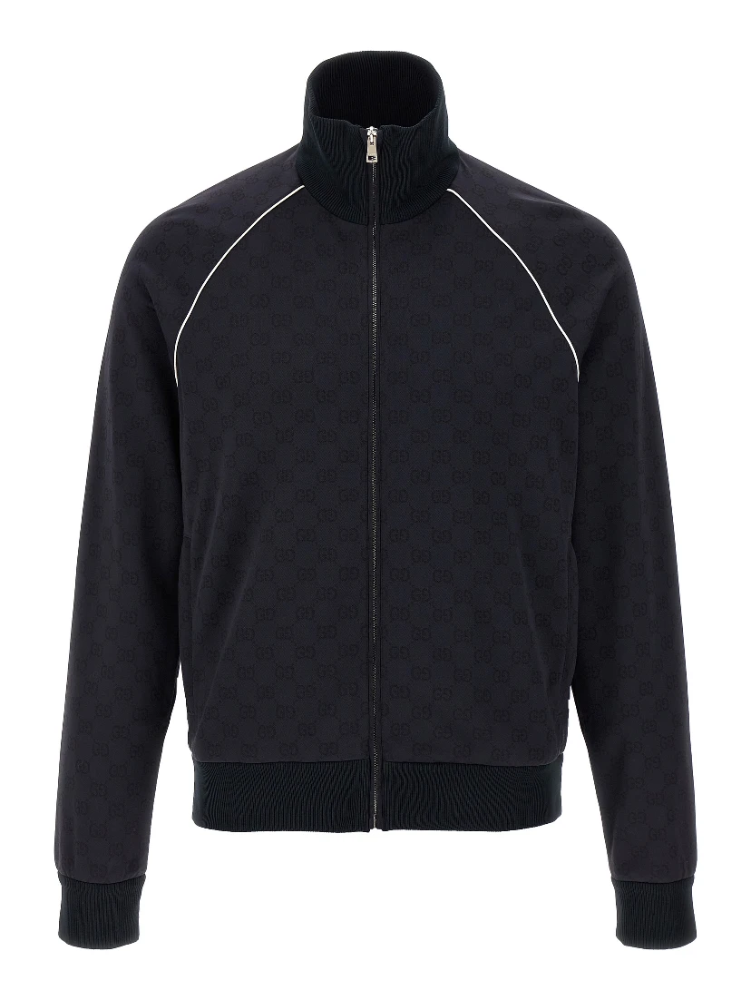 Blue Polyamide Sweatshirt